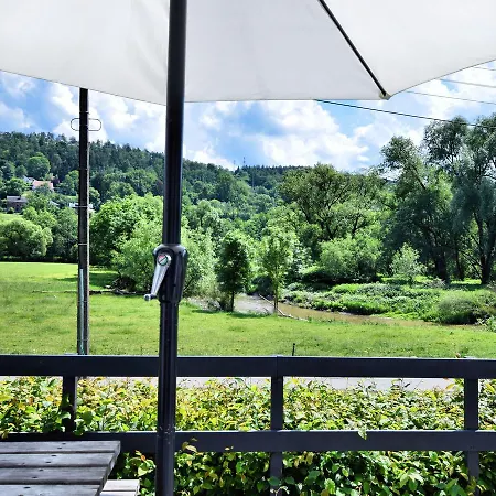 Comfortable Bungalow In Durbuy With River Ourthe View